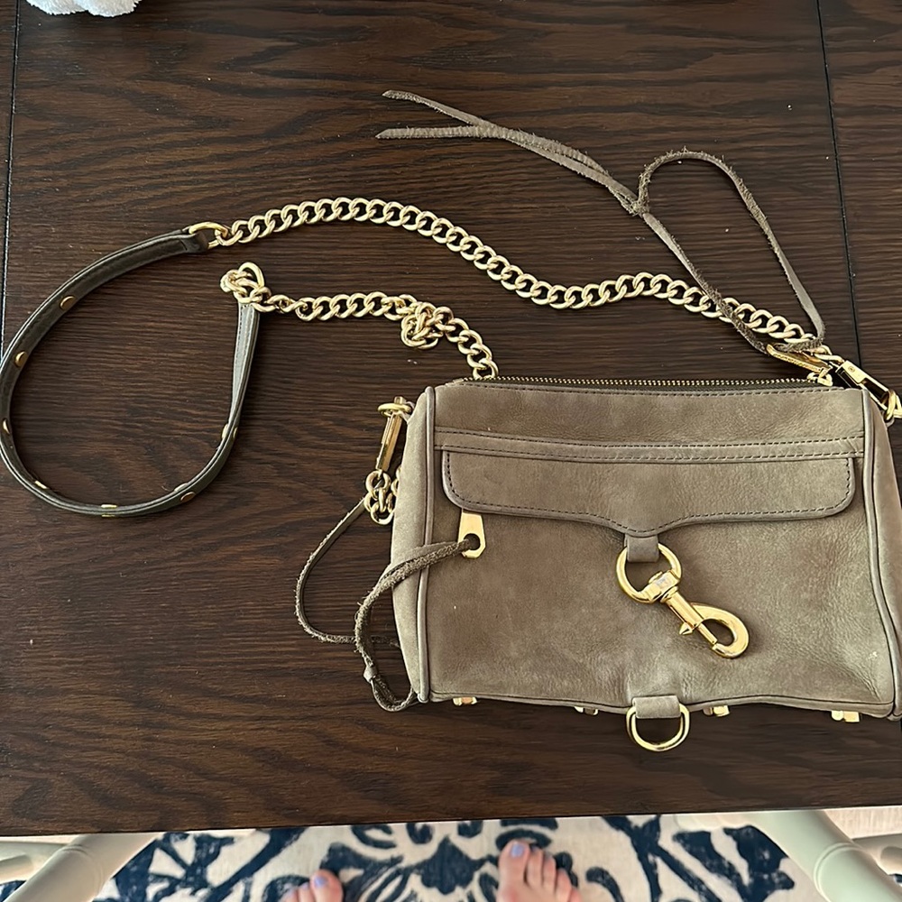 Olive green Rebecca Minkoff cross body bag